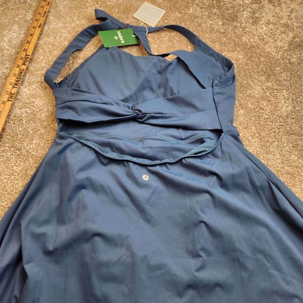 Halara Softlyzero Airy Everyday Activity Dress Blue XL NWT Built-in Shorts - Picture 9 of 10